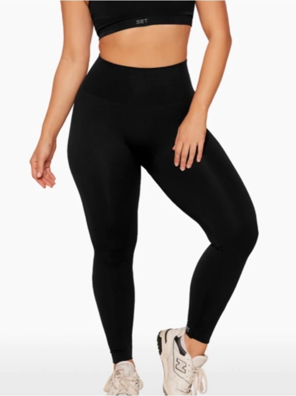 SET Active Black High-Waist Leggings sculpt flex